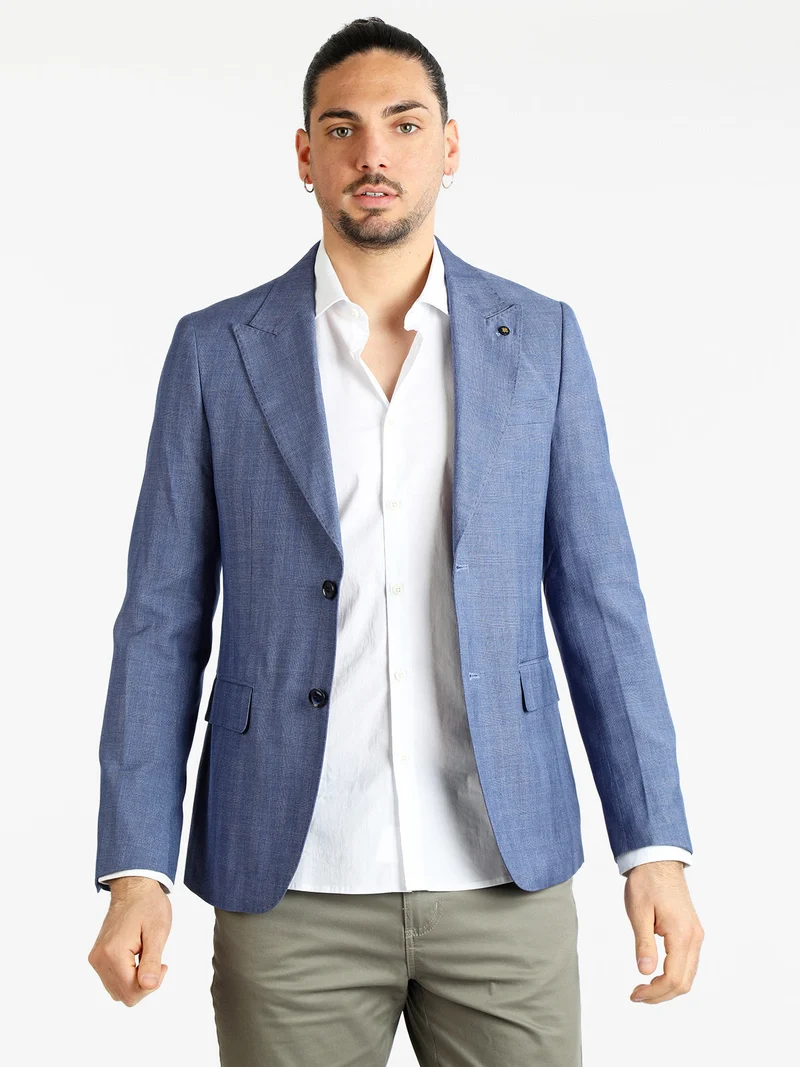 Blazer classico da uomo - blu