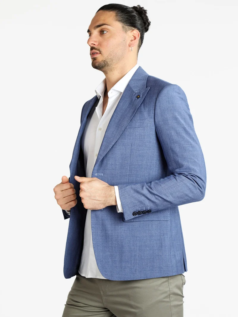 Blazer classico da uomo - blu