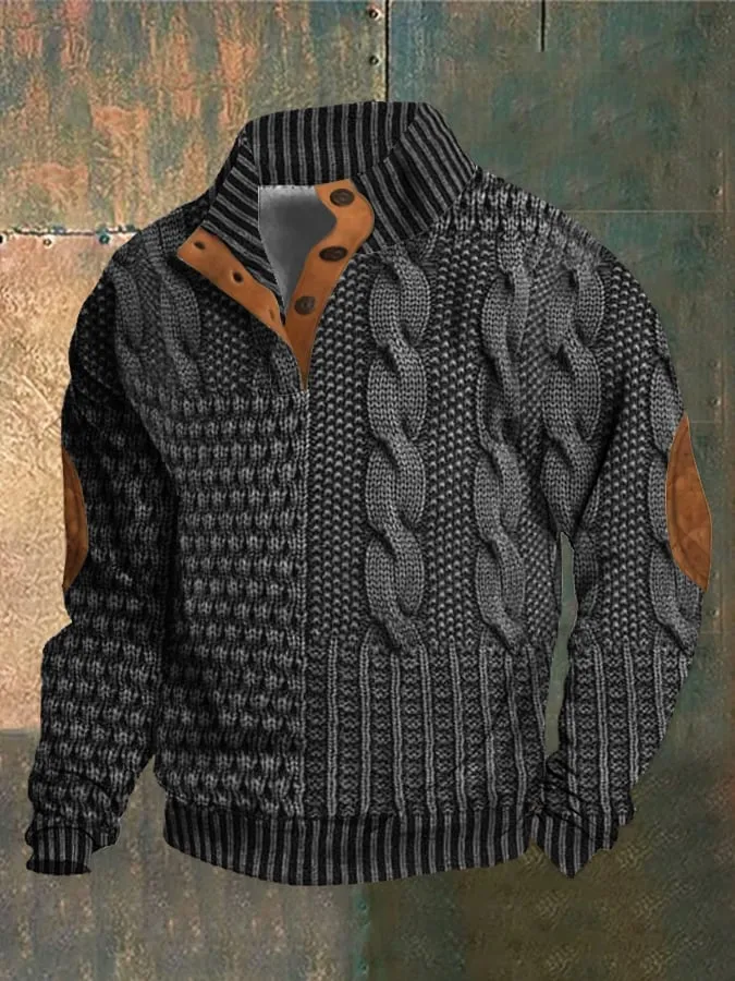 Lukas™ Lässiger Strukturierten Pullover