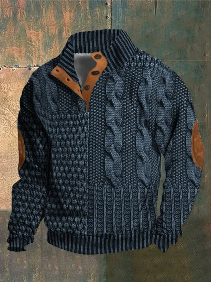 Lukas™ Lässiger Strukturierten Pullover