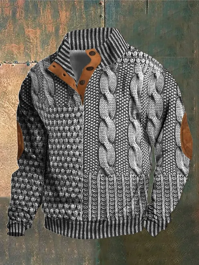 Lukas™ Lässiger Strukturierten Pullover