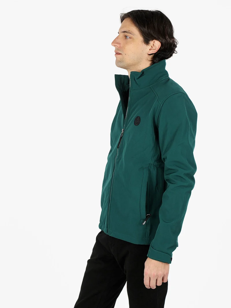 Giubbino da uomo impermeabile con interno caldo - verde