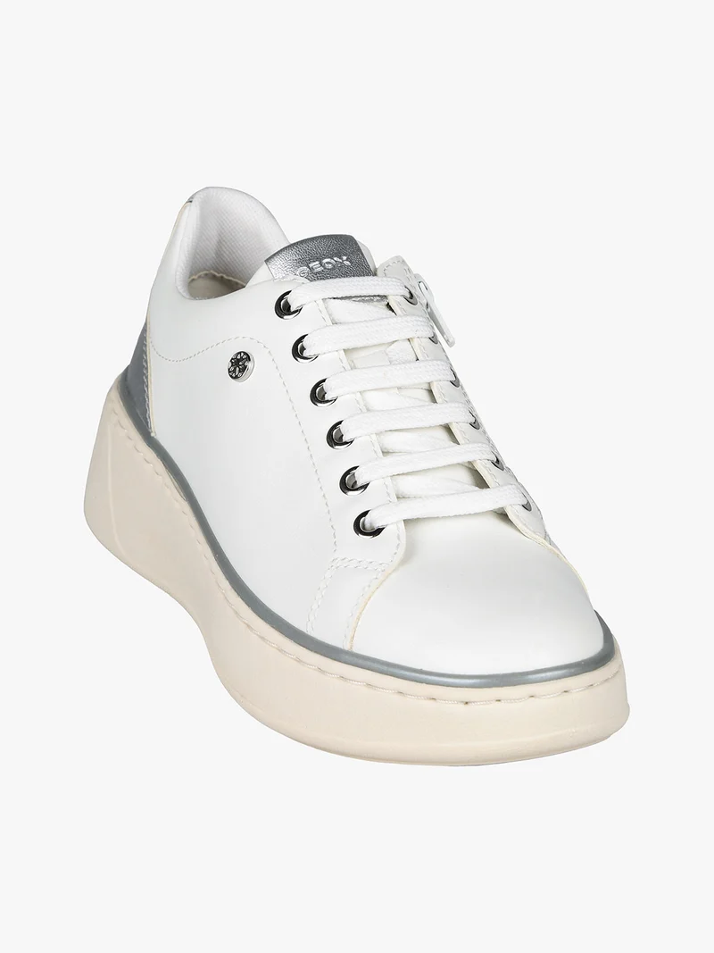 D SUNNETTY A Sneakers donna con zeppa - bianco