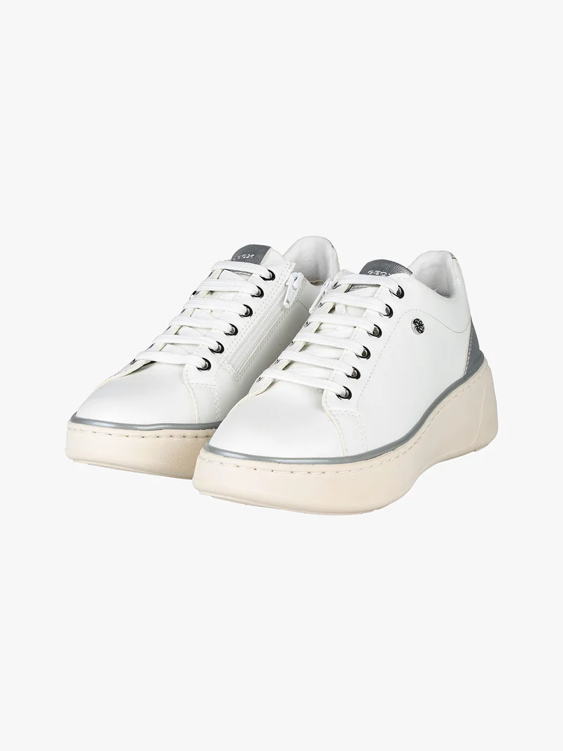 D SUNNETTY A Sneakers donna con zeppa - bianco