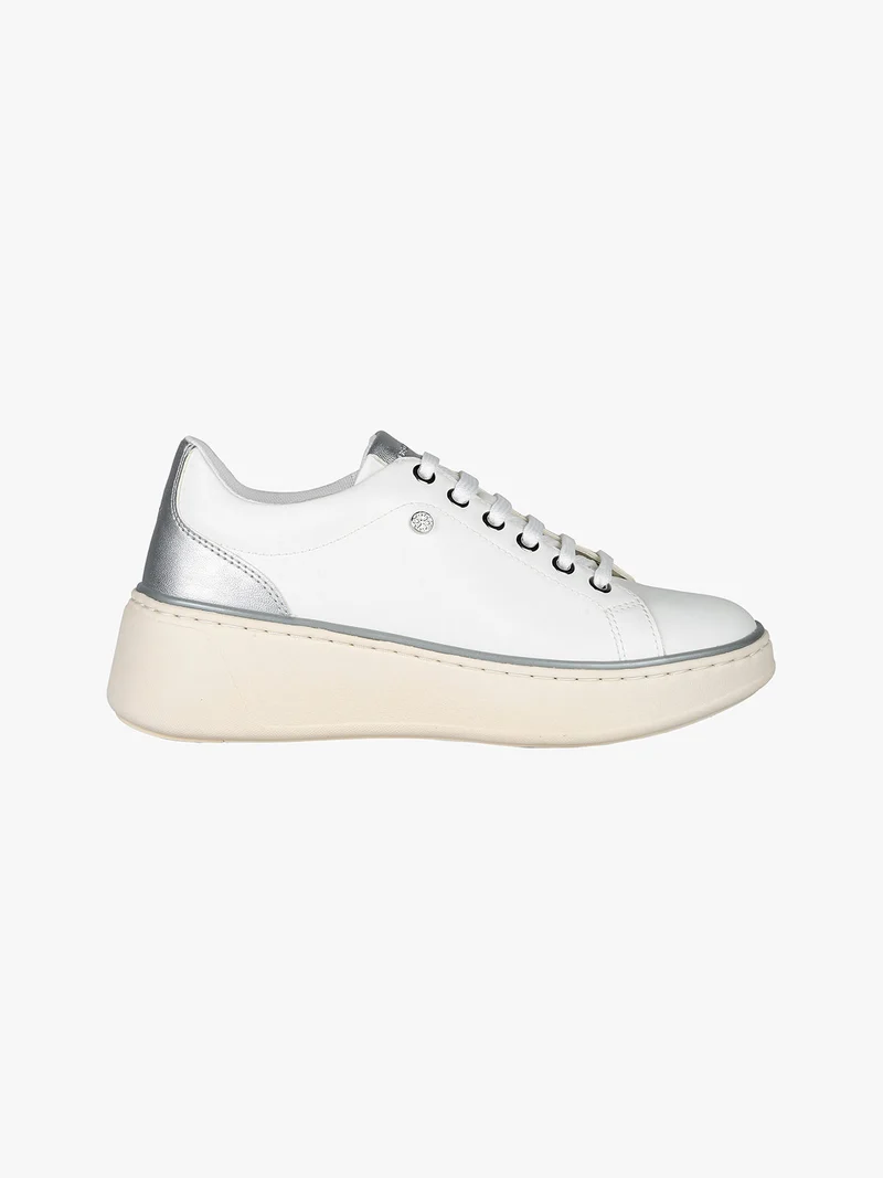 D SUNNETTY A Sneakers donna con zeppa - bianco