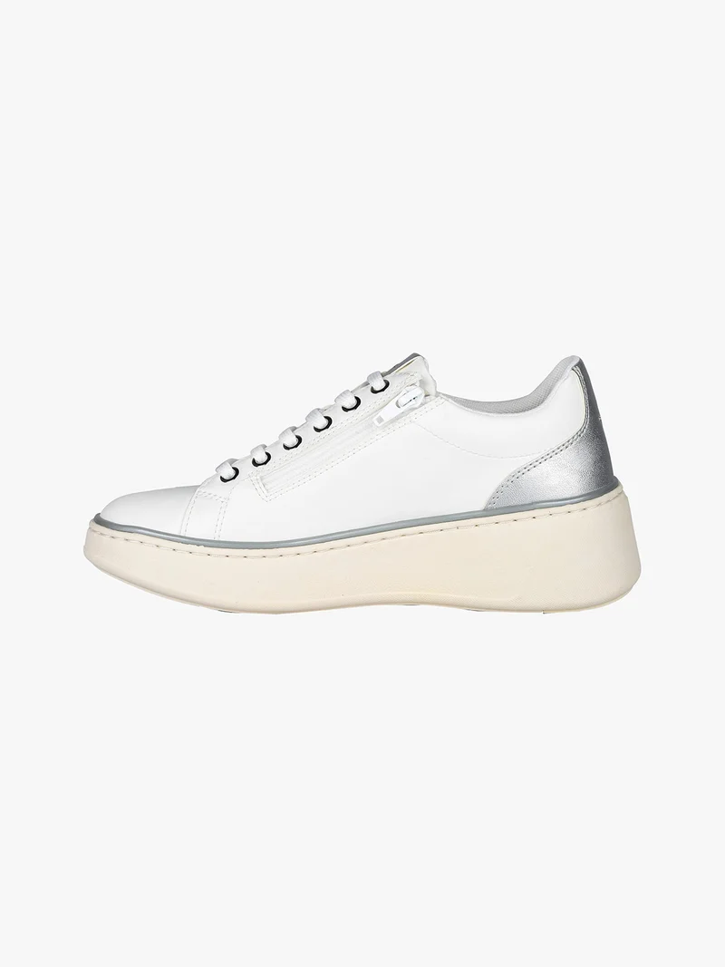 D SUNNETTY A Sneakers donna con zeppa - bianco