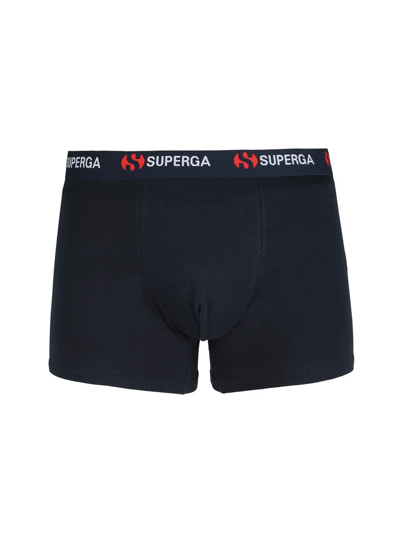 Boxer da uomo in cotone - blu scuro