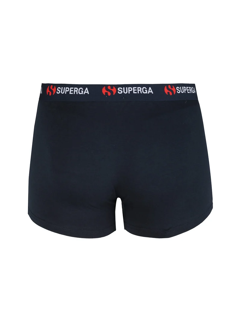 Boxer da uomo in cotone - blu scuro