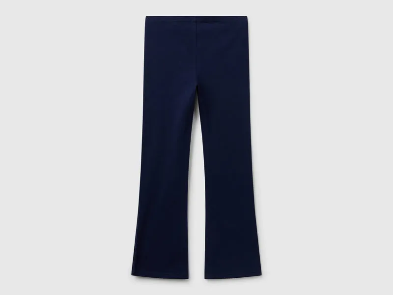 Leggings aus Stretch-Baumwolle mit ausgestelltem Bein