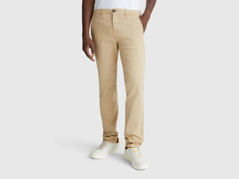 Slim Fit Chinos aus Baumwolle