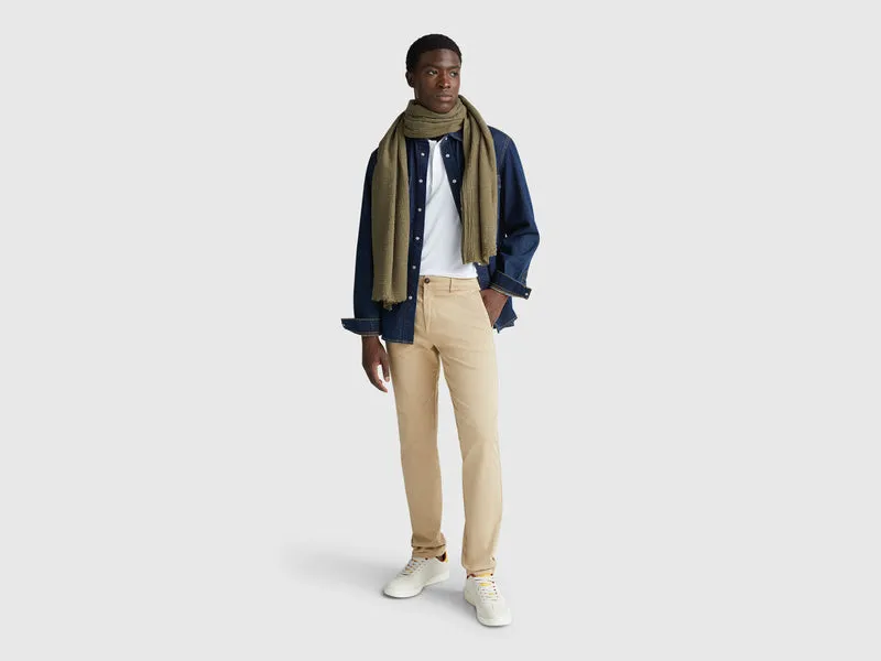 Slim Fit Chinos aus Baumwolle