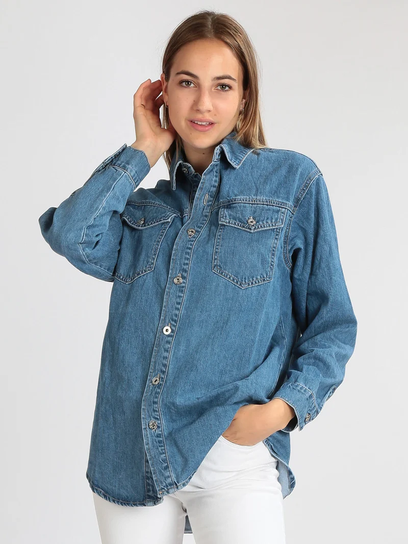 Camicia donna in jeans
