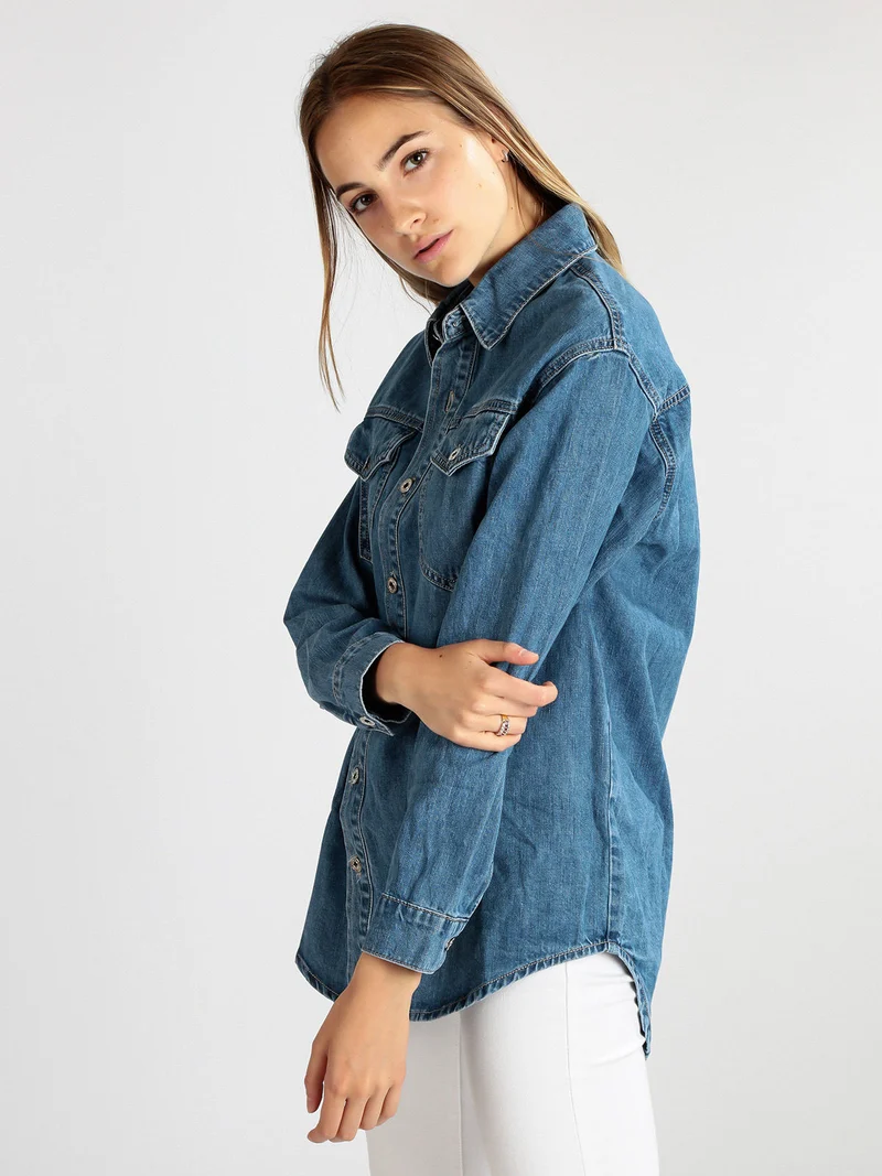 Camicia donna in jeans