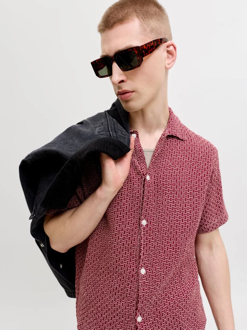 JORCASSIS DOBBY RESORT SHIRT SS SN