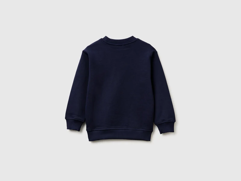 Sweatshirt aus Bio-Baumwolle mit Logodruck