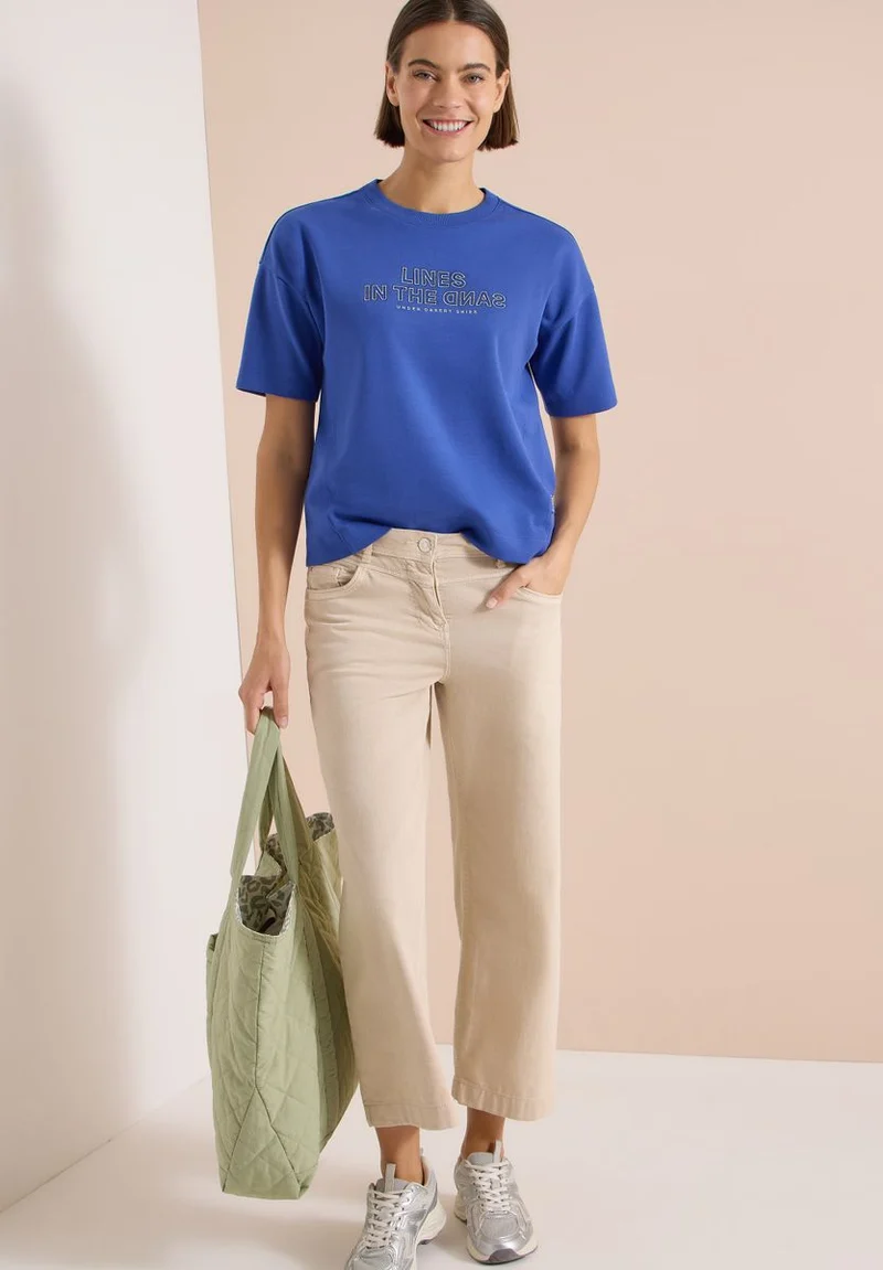 Kurzarm Sweatshirt mit Embroidery