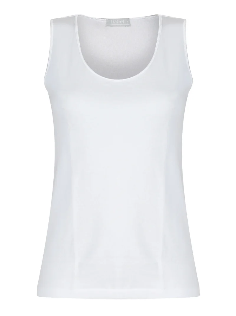 Canottiera intima donna in lana e cotone - bianco