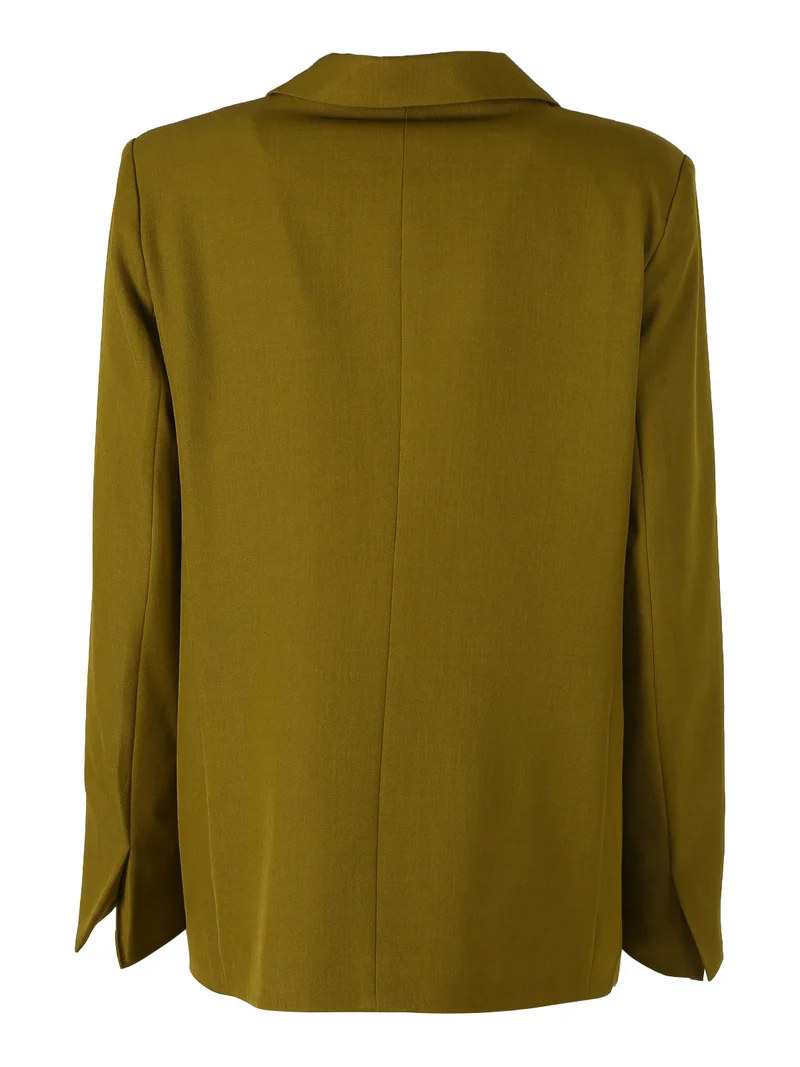 Blazer elegante da donna con bottoni a doppiopetto - oliva
