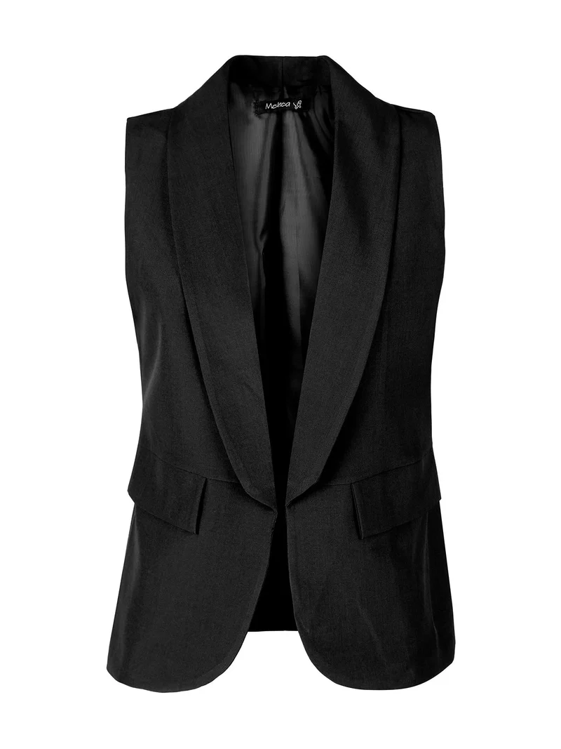 Gilet donna aperto - nero
