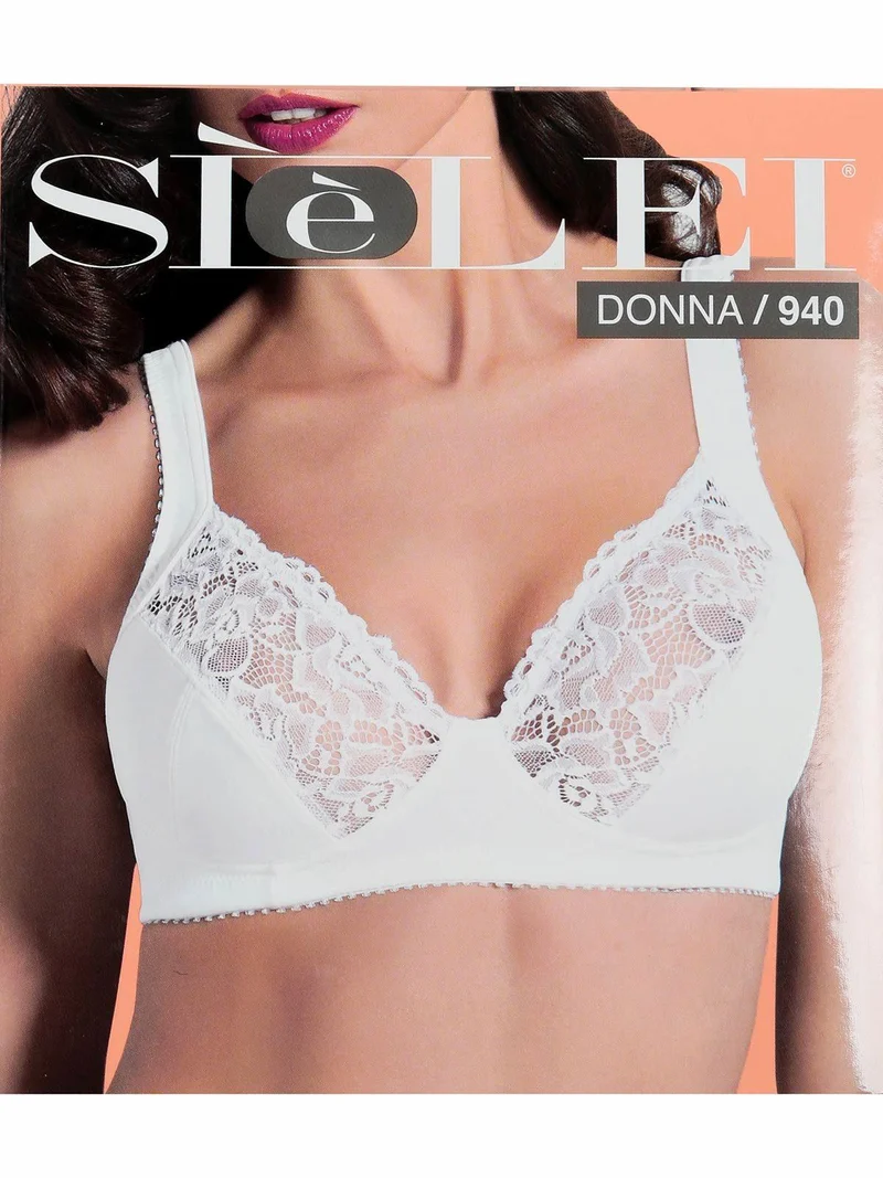 940 C Reggiseno sfoderato senza ferretto - nero