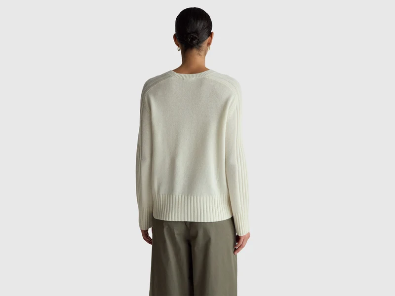 Oversize-Pullover aus reinem Kaschmir