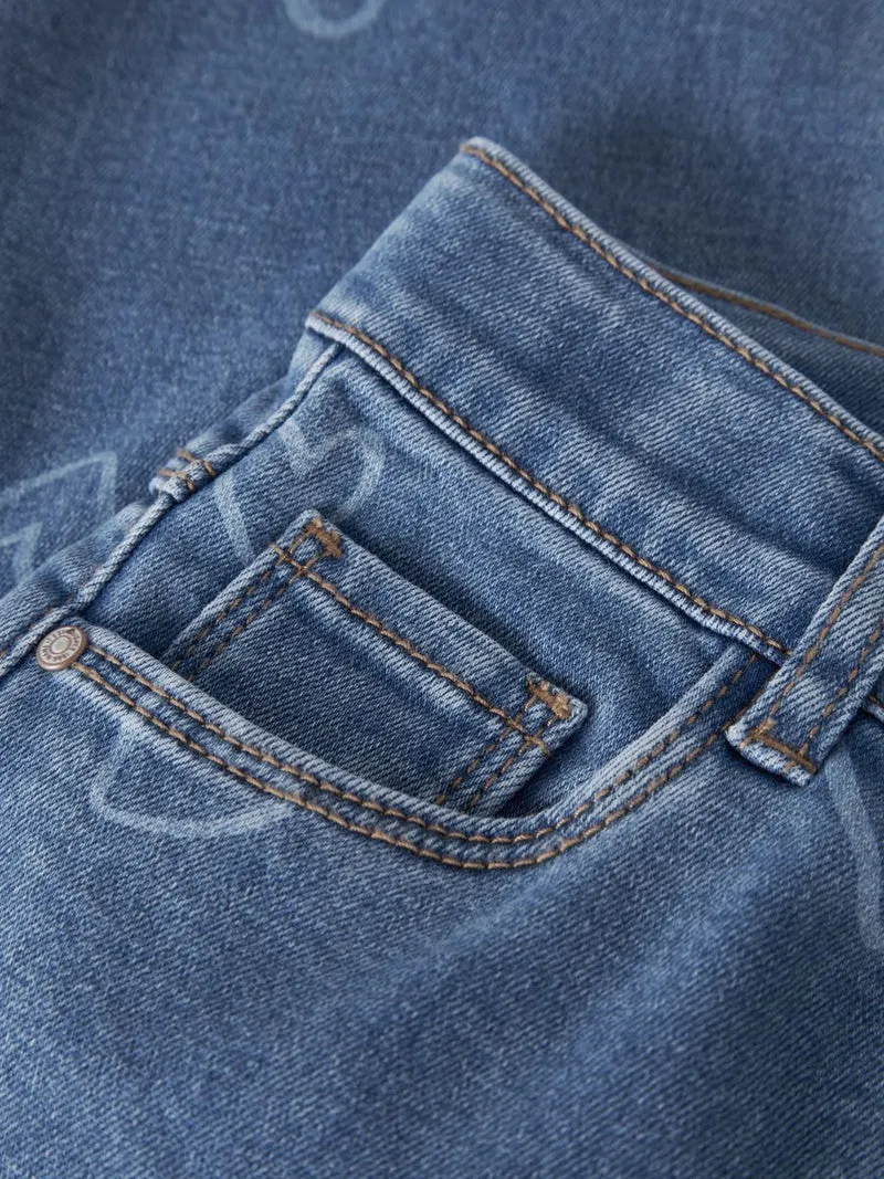 NMFROSE WIDE AOP JEANS 4044-ON NOOS