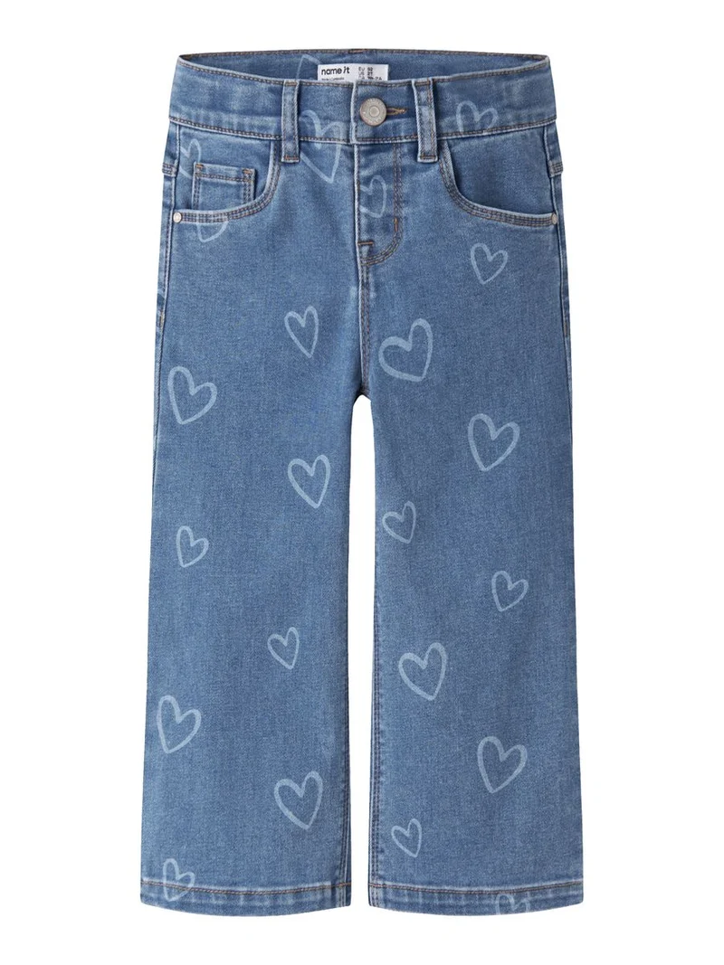 NMFROSE WIDE AOP JEANS 4044-ON NOOS