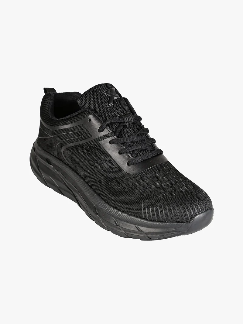 Sneakers sportive da uomo in tessuto - nero