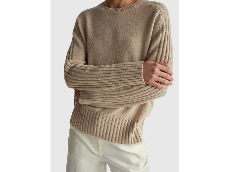 Weit geschnittener Pullover aus reinem Kaschmir