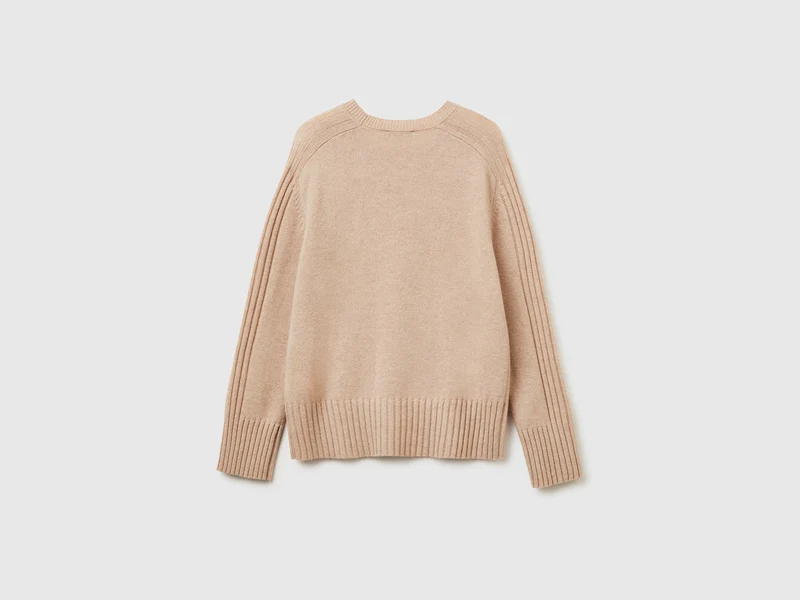Weit geschnittener Pullover aus reinem Kaschmir