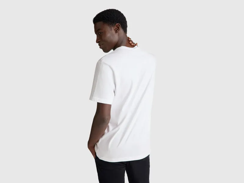Basic-T-Shirt aus Baumwolle
