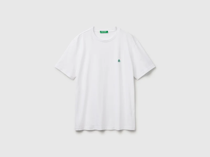 Basic-T-Shirt aus Baumwolle