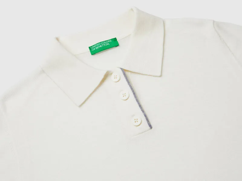 Poloshirt aus 100 % Merinowolle