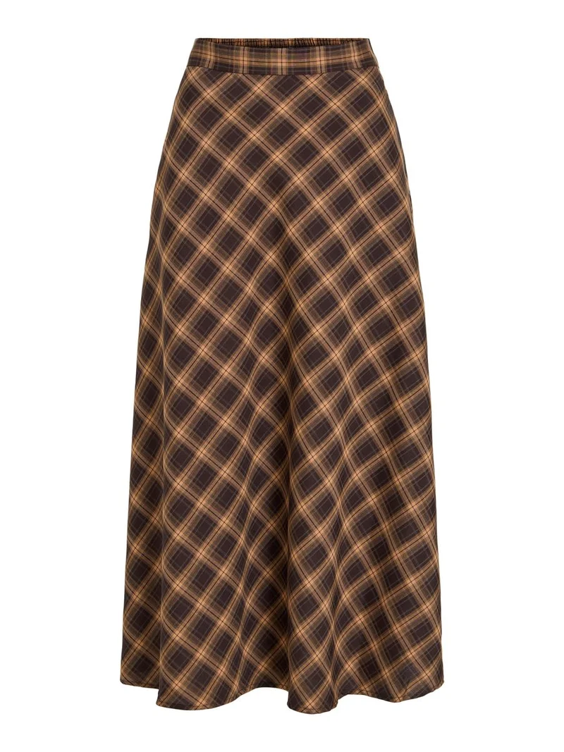 VILENE CHECK ANKLE SKIRT/SPI