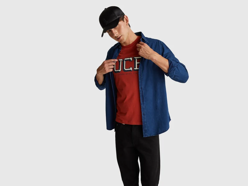 Chambray-Hemd