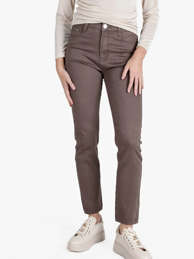 Pantaloni donna regular fit - khaki