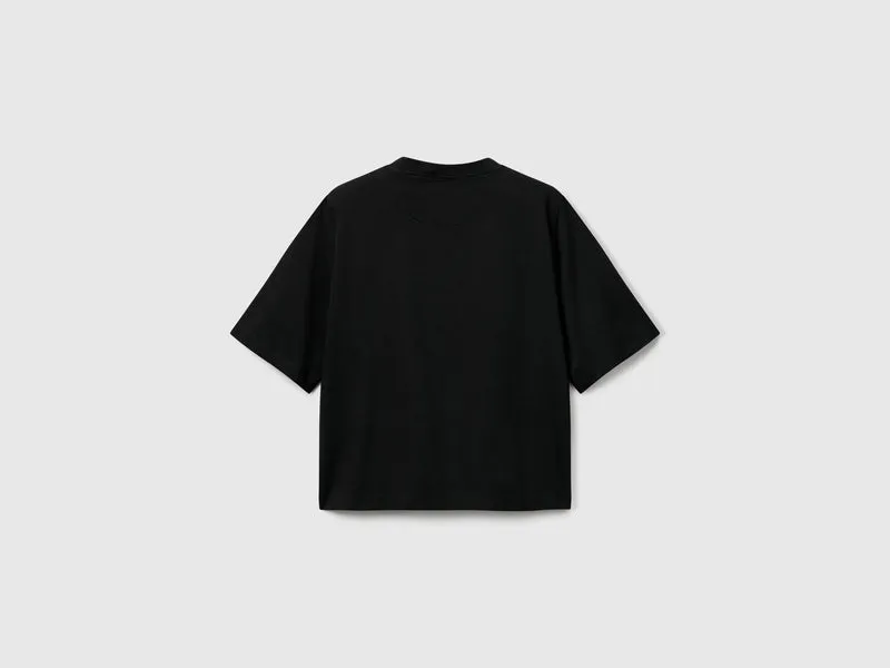 T-Shirt im Boxy-Fit, 100 % Baumwolle
