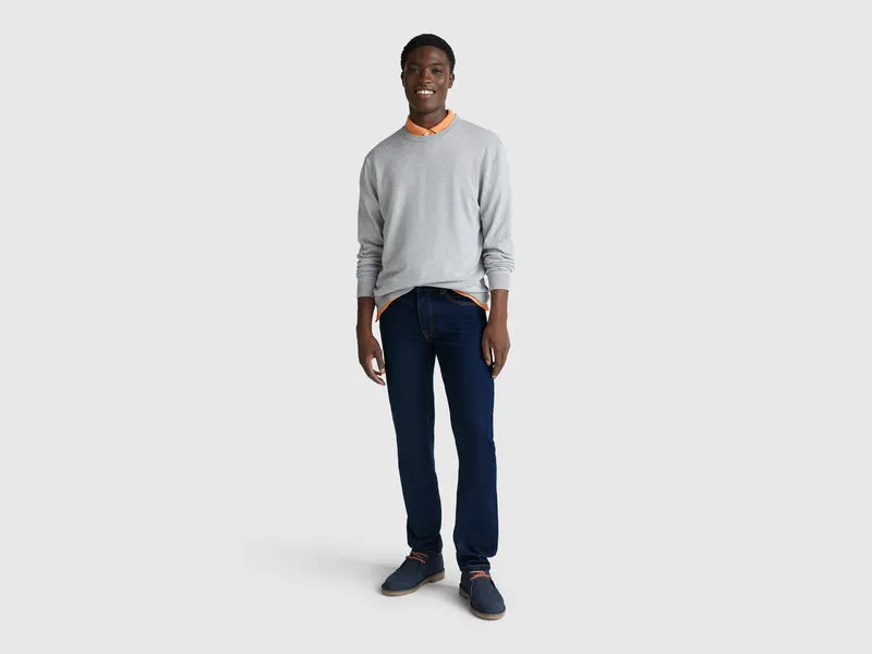 Slim-Fit-Jeans mit fünf Taschen