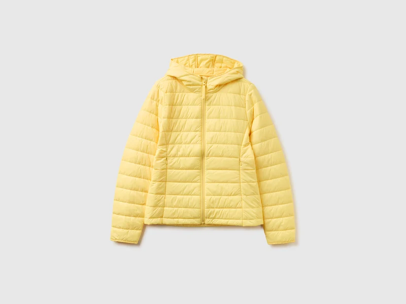 Leichte Daunenjacke mit Kapuze