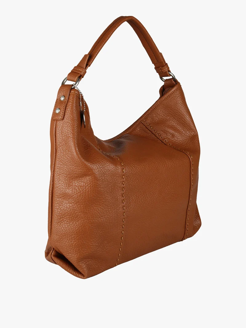 Borsa donna hobo in ecopelle - cammello