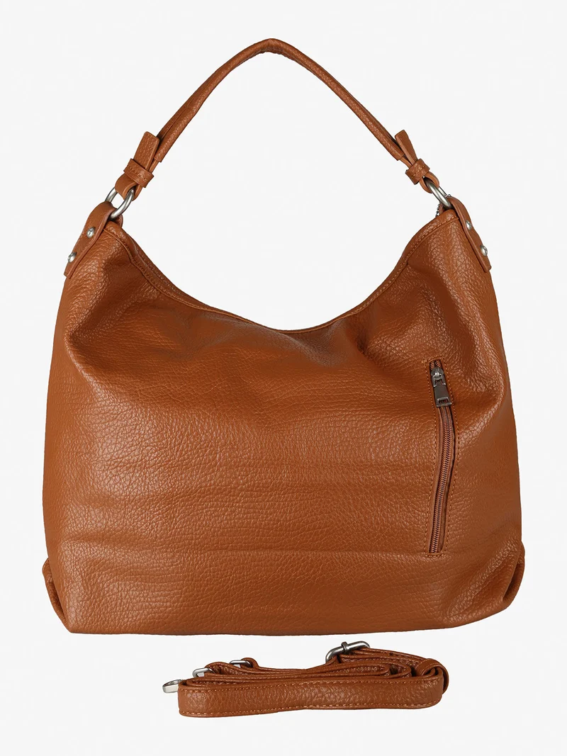 Borsa donna hobo in ecopelle - cammello