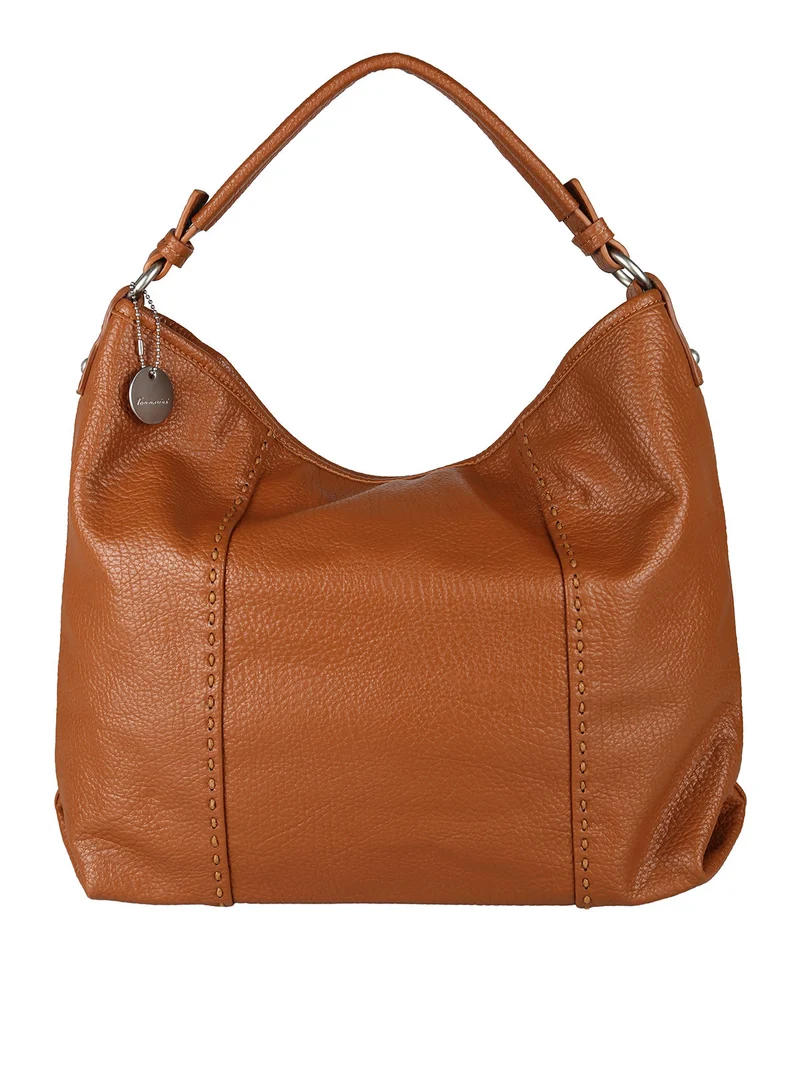 Borsa donna hobo in ecopelle - cammello