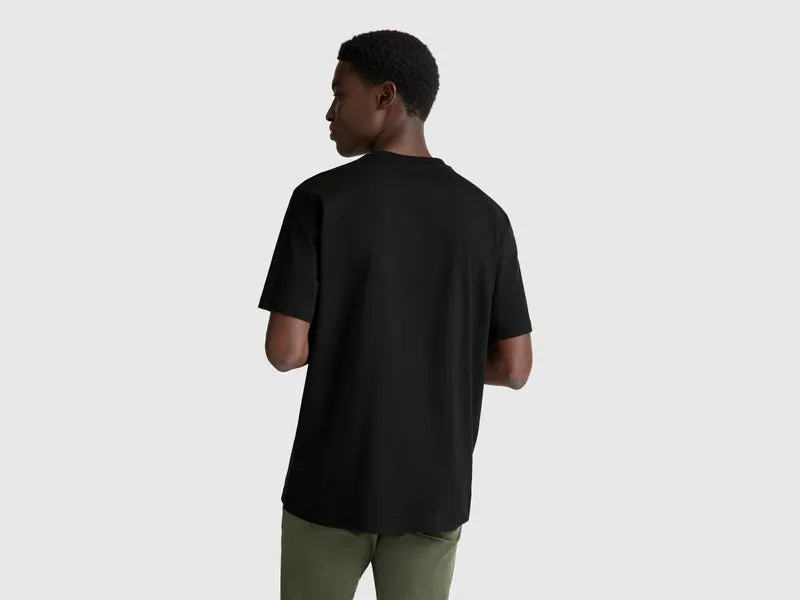 Basic-T-Shirt aus Baumwolle