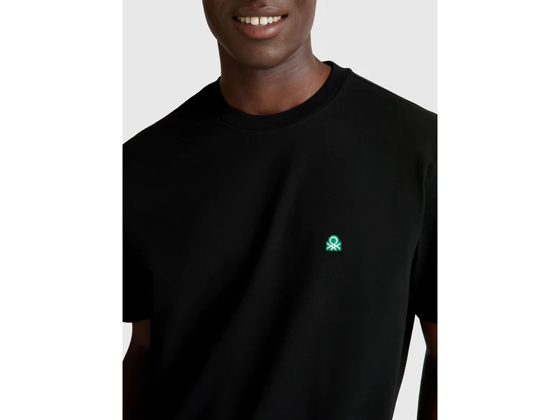 Basic-T-Shirt aus Baumwolle