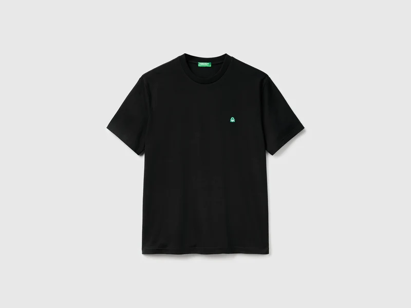 Basic-T-Shirt aus Baumwolle
