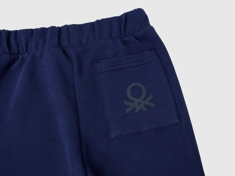 Baumwollhose mit Logo