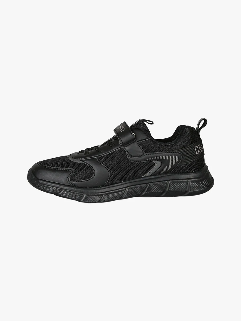 BREEZE Sneakers sportive da ragazzo con cinturino a strappo - nero