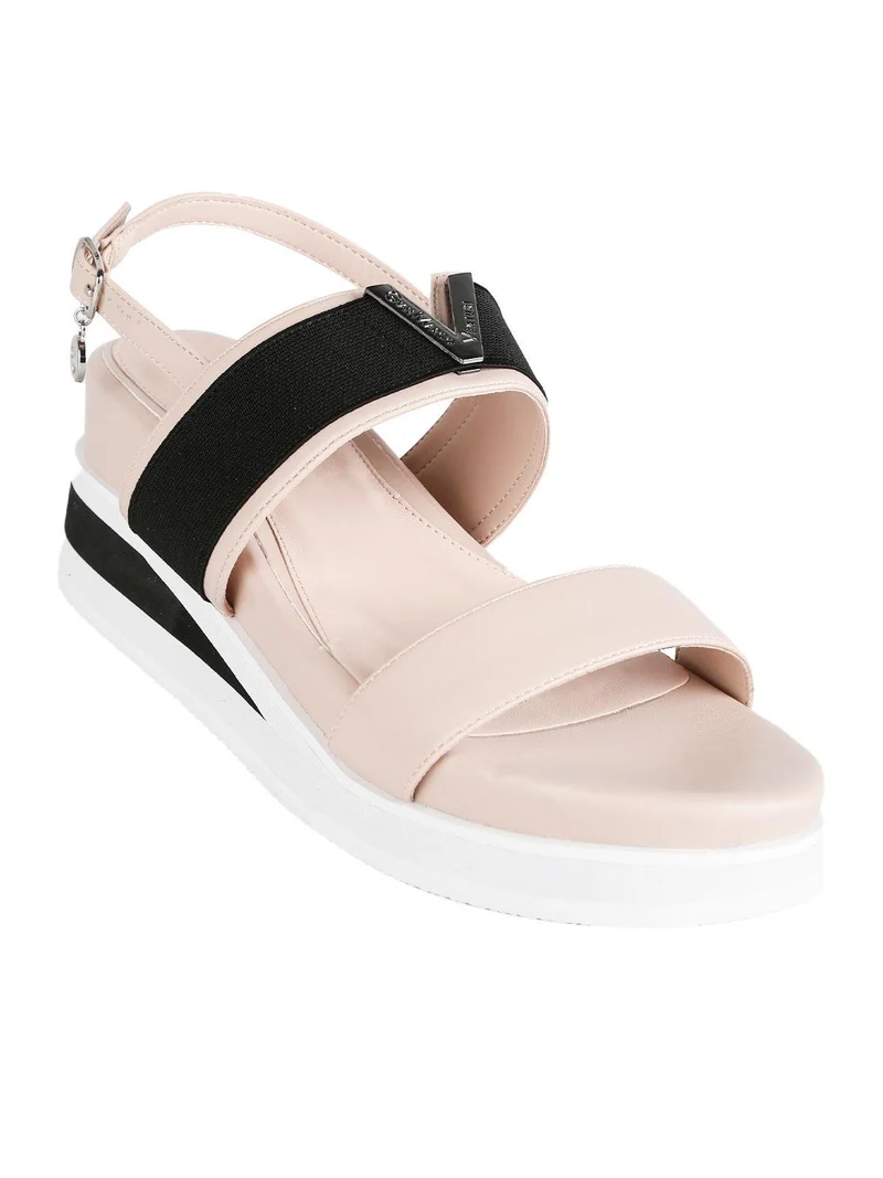 Sandali donna con zeppa - nudo
