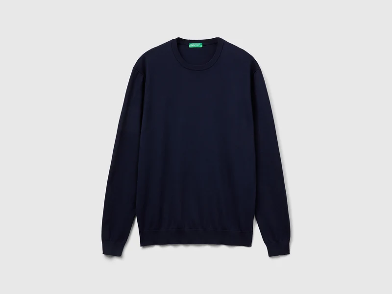 Pullover mit Rundhalsausschnitt aus 100 % Baumwolle