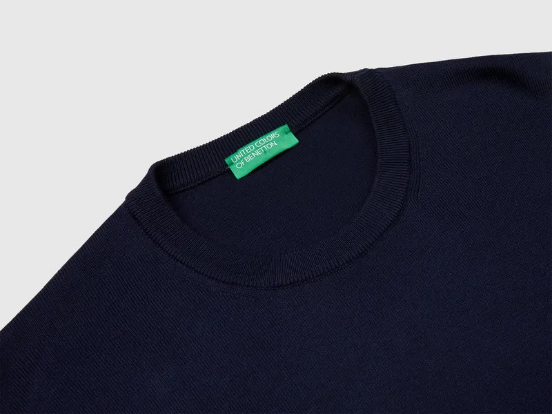 Pullover mit Rundhalsausschnitt aus 100 % Baumwolle